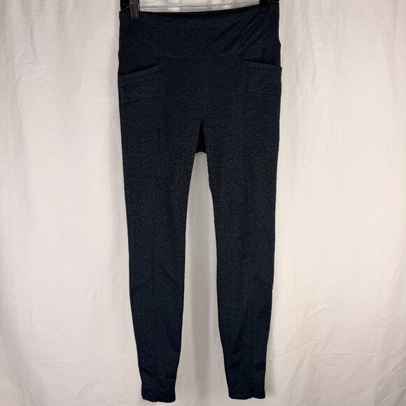 Athleta Pants - Athleta Women's Casual Legging | Navy & Black Herringbone | Medium | 27" Inseam